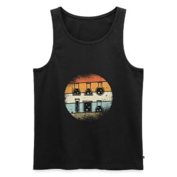 Chemist gift - Men's Premium Organic Tank Top - black - Front - Michal (187cm)