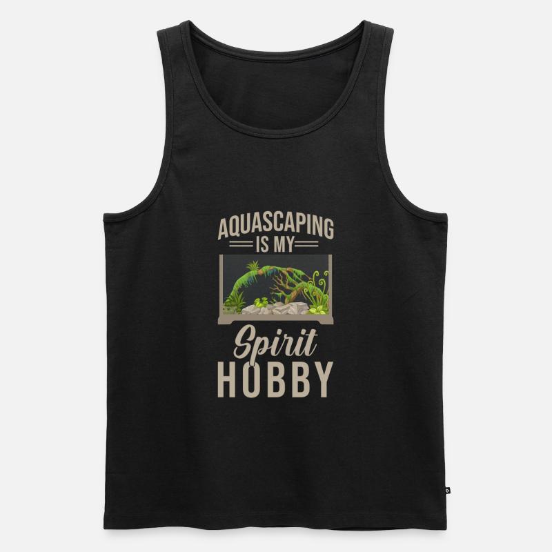 Aquascaping - Männer Premium Bio Tank Top - Schwarz