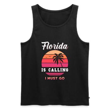 Florida - Männer Premium Bio Tank Top - Schwarz - Vorne - Michal (187cm)