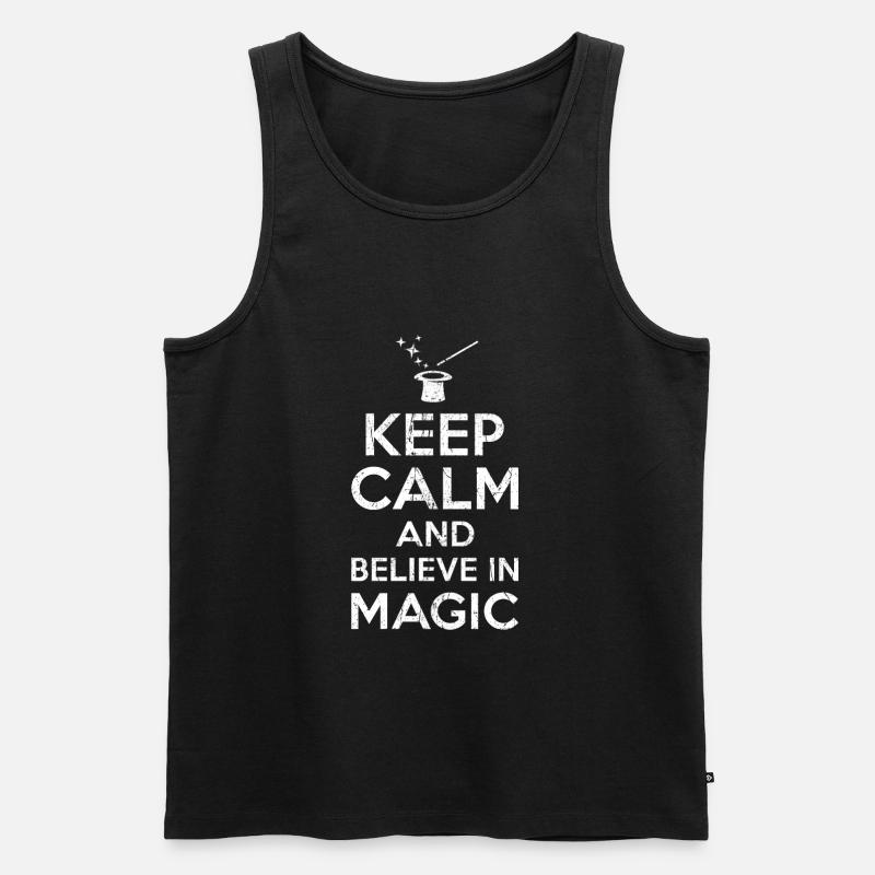 Geschenk für Zauberer - Männer Premium Bio Tank Top - Schwarz