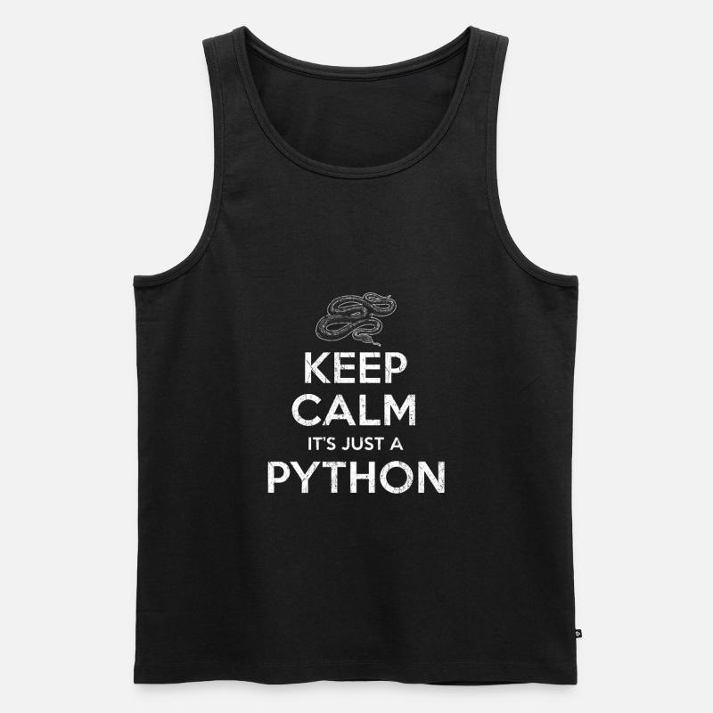 Serpent python - Débardeur bio Premium Homme - noir