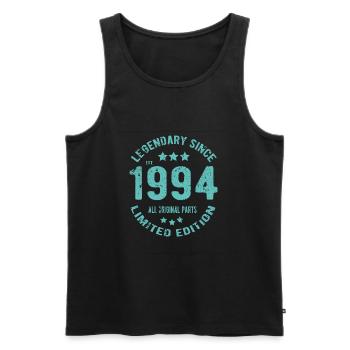 1994 Anniversaire - Débardeur bio Premium Homme - noir - Devant - Michal (187cm)