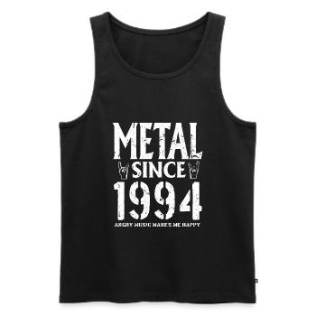 Metal Gift Birthday Vintage 1994 - Men's Premium Organic Tank Top - black - Front - Michal (187cm)
