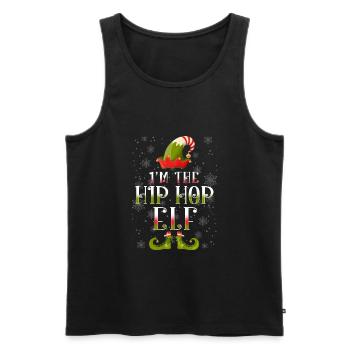 Hip Hop Elf Weihnachtsgeschenk - Männer Premium Bio Tank Top - Schwarz - Vorne - Michal (187cm)