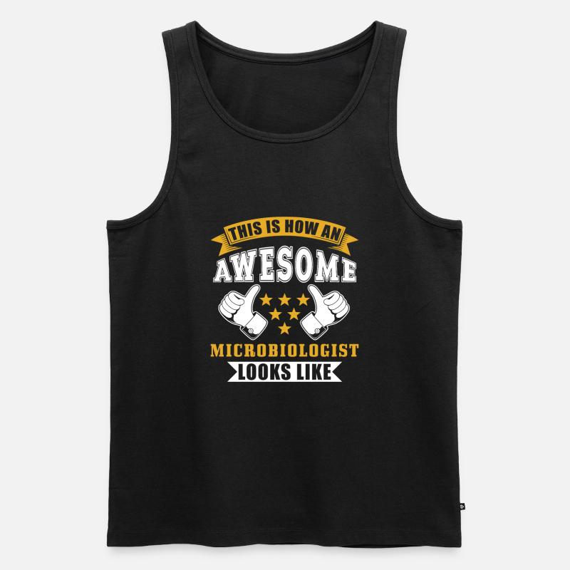 Mikrobiologe Geschenk - Männer Premium Bio Tank Top - Schwarz