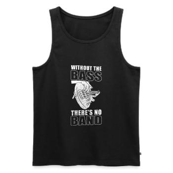 Bass Basssist - Männer Premium Bio Tank Top - Schwarz - Vorne - AI Model Male 178 light (178cm)
