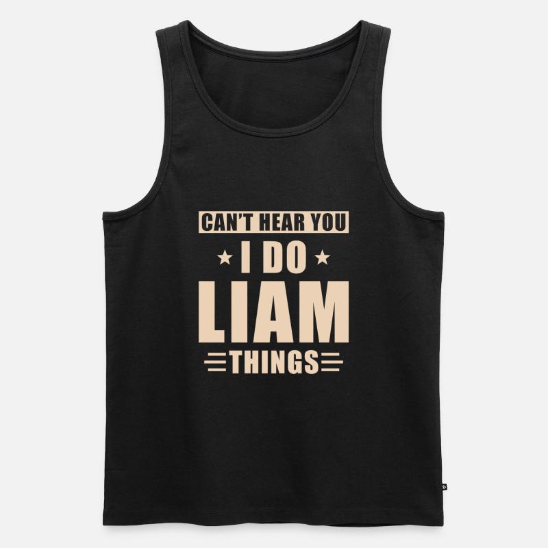 Liam things - Männer Premium Bio Tank Top - Schwarz