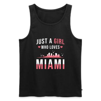 Miami - Débardeur bio Premium Homme - noir - Devant - Michal (187cm)
