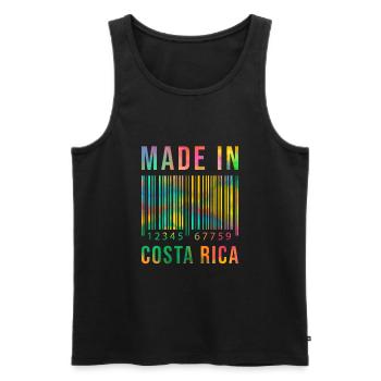 Costa Rica né Made in Costa Rica - Débardeur bio Premium Homme - noir - Devant - Michal (187cm)