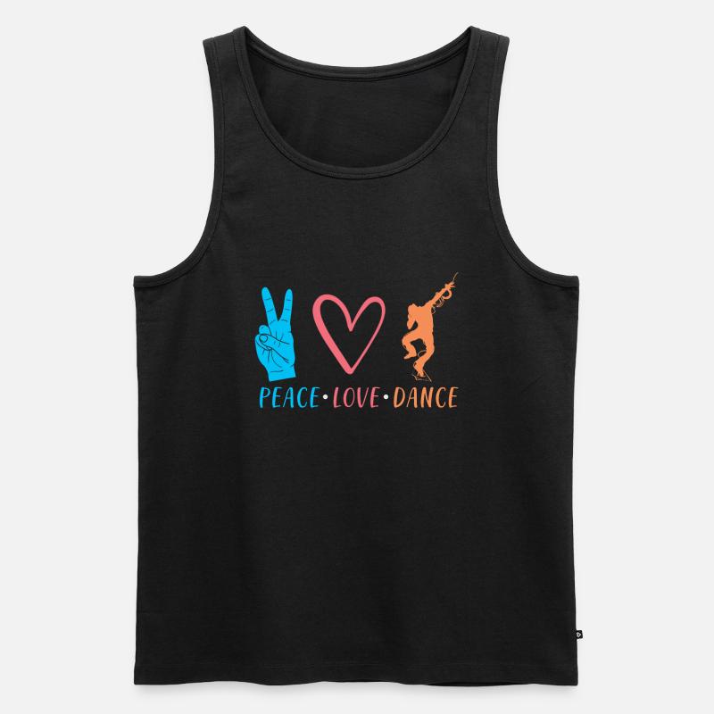 Tanzen Tänzer Geschenk - Männer Premium Bio Tank Top - Schwarz