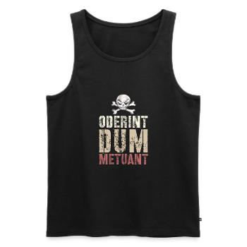 Oderent dum Metuant - Männer Premium Bio Tank Top - Schwarz - Vorne - Michal (187cm)