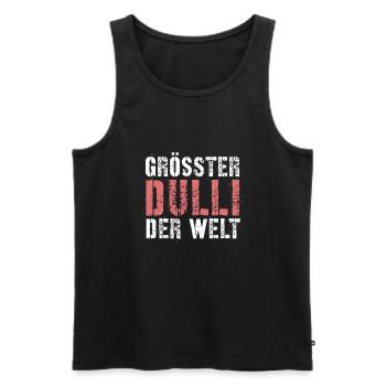 Dulli - Männer Premium Bio Tank Top - Schwarz - Vorne - Michal (187cm)