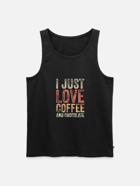 Chocolate and coffee - Men's Premium Organic Tank Top - black