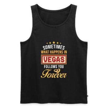 Las Vegas Hochzeit - Männer Premium Bio Tank Top - Schwarz - Vorne - Michal (187cm)