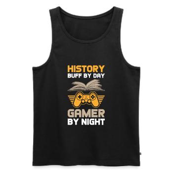 Geschichtslehrer Geschenk - Männer Premium Bio Tank Top - Schwarz - Vorne - AI Model Male 178 light (178cm)