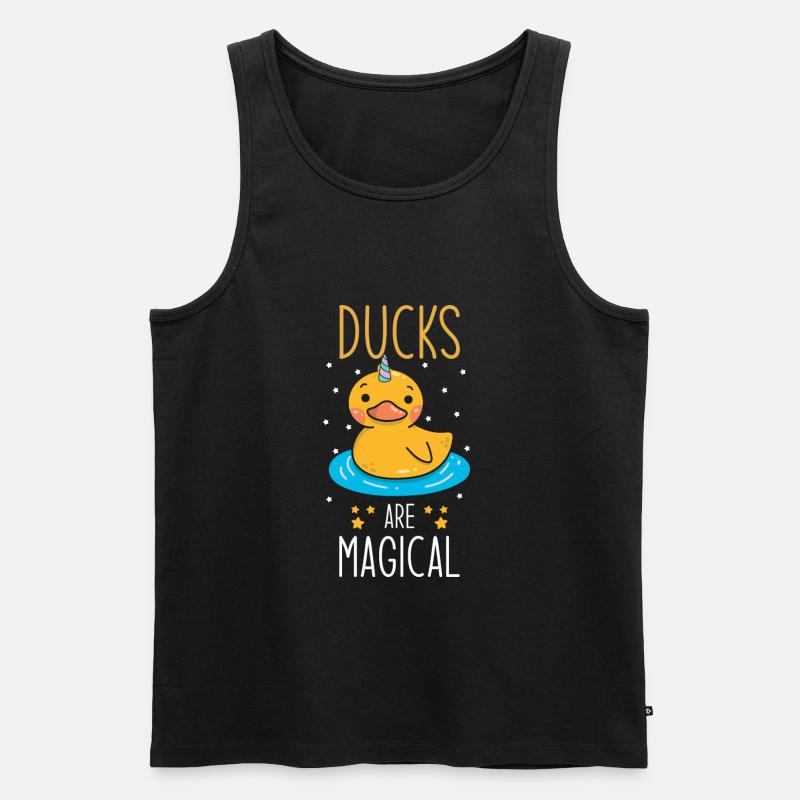 Ente Spruch - Männer Premium Bio Tank Top - Schwarz