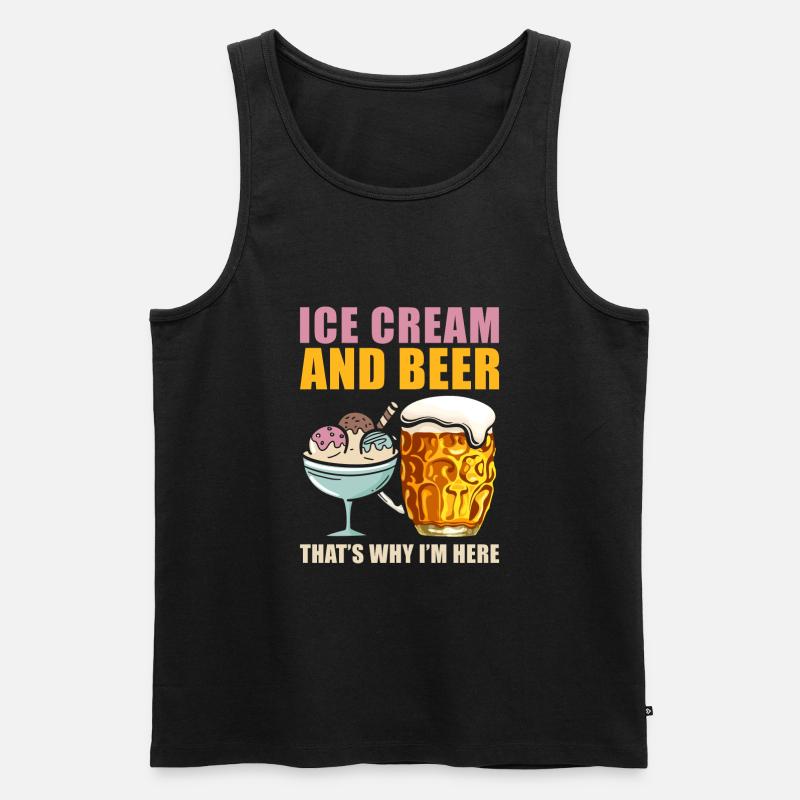 Eis - Männer Premium Bio Tank Top - Schwarz