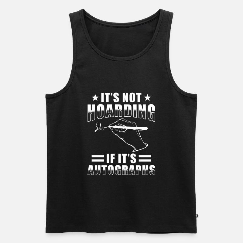 Autogrammjäger - Männer Premium Bio Tank Top - Schwarz