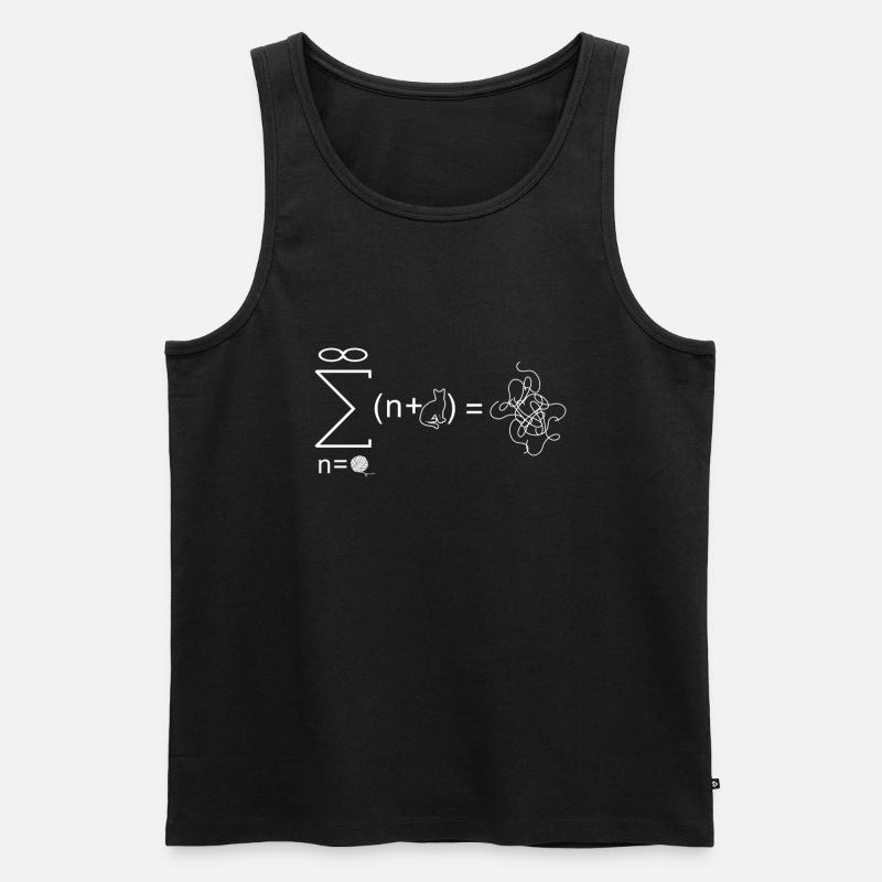 Stringtheorie Physiker Physik Geschenk - Männer Premium Bio Tank Top - Schwarz