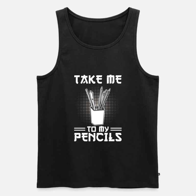 Mangaka Geschenk - Männer Premium Bio Tank Top - Schwarz
