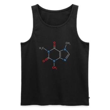 Formula Caffeine - Men's Premium Organic Tank Top - black - Front - Michal (187cm)
