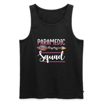 Escouade paramédicale femmes - Débardeur bio Premium Homme - noir - Devant - Michal (187cm)