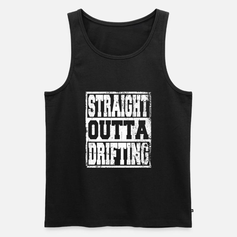 Drifting Spruch lustig - Männer Premium Bio Tank Top - Schwarz