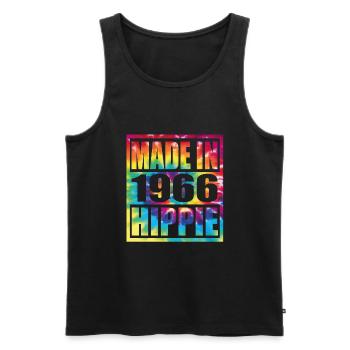 Hippie Birthday 1966 - Männer Premium Bio Tank Top - Schwarz - Vorne - Michal (187cm)