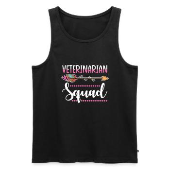 Tierärztin Gruppe - Männer Premium Bio Tank Top - Schwarz - Vorne - AI Model Male 178 light (178cm)