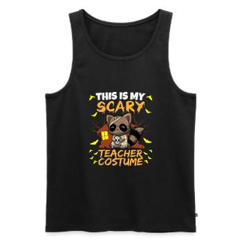 This Is My Scary Teacher Costume School Halloween - Men's Premium Organic Tank Top - black - Front - Michal (187cm)