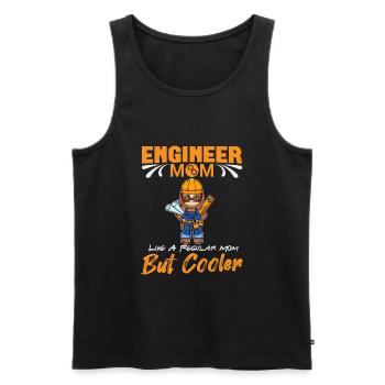 Engineer Mom Like A Regualr Mom But Cooler - Men's Premium Organic Tank Top - black - Front - Michal (187cm)