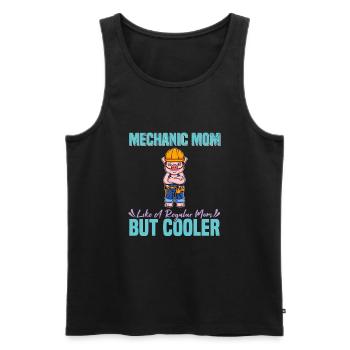 Mechanic Mom Like A Regualr Mom But Cooler - Männer Premium Bio Tank Top - Schwarz - Vorne - AI Model Male 178 light (178cm)