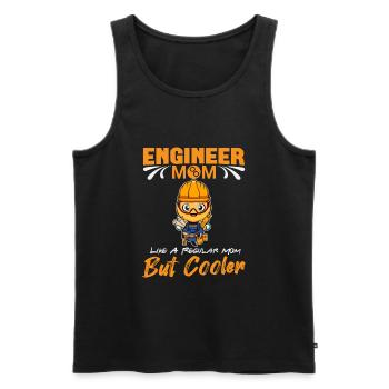 Engineer Mom Like A Regualr Mom But Cooler - Men's Premium Organic Tank Top - black - Front - Michal (187cm)
