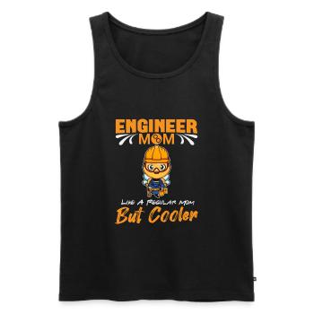 Engineer Mom Like A Regualr Mom But Cooler - Men's Premium Organic Tank Top - black - Front - Michal (187cm)