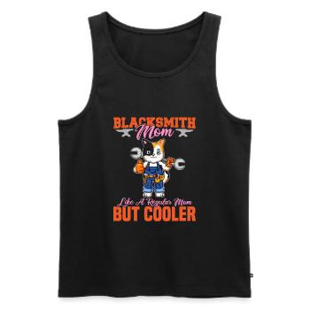Blacksmith Mom Like A Regualr Mom But Cooler - Men's Premium Organic Tank Top - black - Front - Michal (187cm)