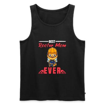 Best Roofer Mom Ever Roofing Crafts Mother - Men's Premium Organic Tank Top - black - Front - Michal (187cm)
