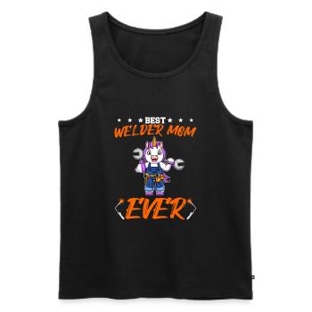 Best Welder Mom Ever Metal Work Crafts Mother - Men's Premium Organic Tank Top - black - Front - AI Model Male 178 light (178cm)