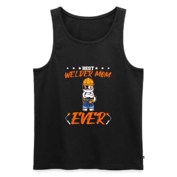 Best Welder Mom Ever Metal Work Crafts Mother - Men's Premium Organic Tank Top - black - Front - AI Model Male 178 light (178cm)
