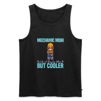 Mechanic Mom Like A Regualr Mom But Cooler - Männer Premium Bio Tank Top - Schwarz - Vorne - AI Model Male 178 light (178cm)