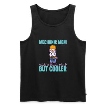 Mechanic Mom Like A Regualr Mom But Cooler - Männer Premium Bio Tank Top - Schwarz - Vorne - AI Model Male 178 light (178cm)