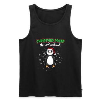 Christmas Squad X-Mas Animals Family Matching Xmas - Men's Premium Organic Tank Top - black - Front - Michal (187cm)