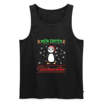 Mein Erstes Weihnachten Baby 1 Jahr Heilig Abend - Männer Premium Bio Tank Top - Schwarz - Vorne - Michal (187cm)