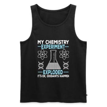 Chemie Chemikant Wissenschaftler Experiment - Männer Premium Bio Tank Top - Schwarz - Vorne - AI Model Male 178 light (178cm)