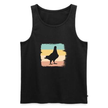 Pigeon carrier pigeons Birds Pigeon breeding - Men's Premium Organic Tank Top - black - Front - Michal (187cm)