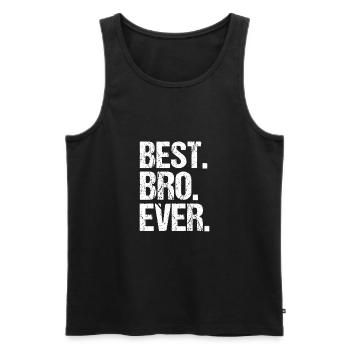 Brother Siblings Brothers Saying Only Child - Men's Premium Organic Tank Top - black - Front - AI Model Male 178 light (178cm)