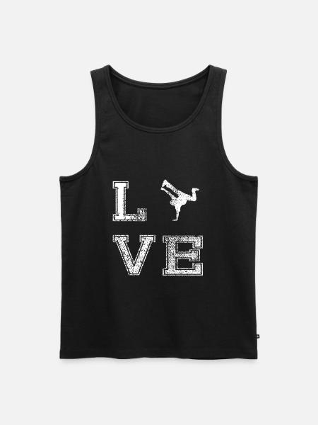 Breakdance Hip Hop Breakdancer Streetdance - Männer Premium Bio Tank Top - Schwarz