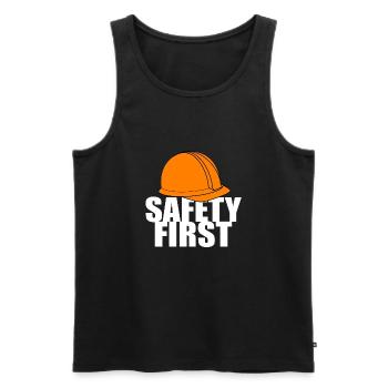 Safety First Safety First Protective Helmet Protect - Men's Premium Organic Tank Top - black - Front - AI Model Male 178 light (178cm)