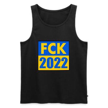 Fck 2022 - Men's Premium Organic Tank Top - black - Front - Michal (187cm)