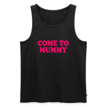 come to mummy - Débardeur bio Premium Homme - noir - Devant - AI Model Male 178 light (178cm)