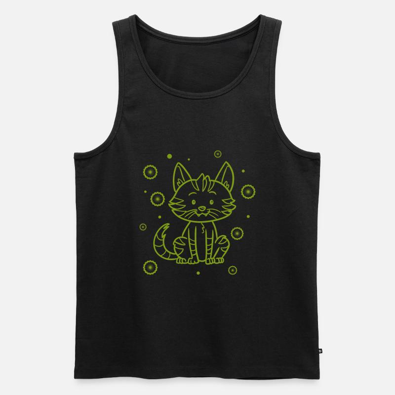 Baby Katze - Männer Premium Bio Tank Top - Schwarz